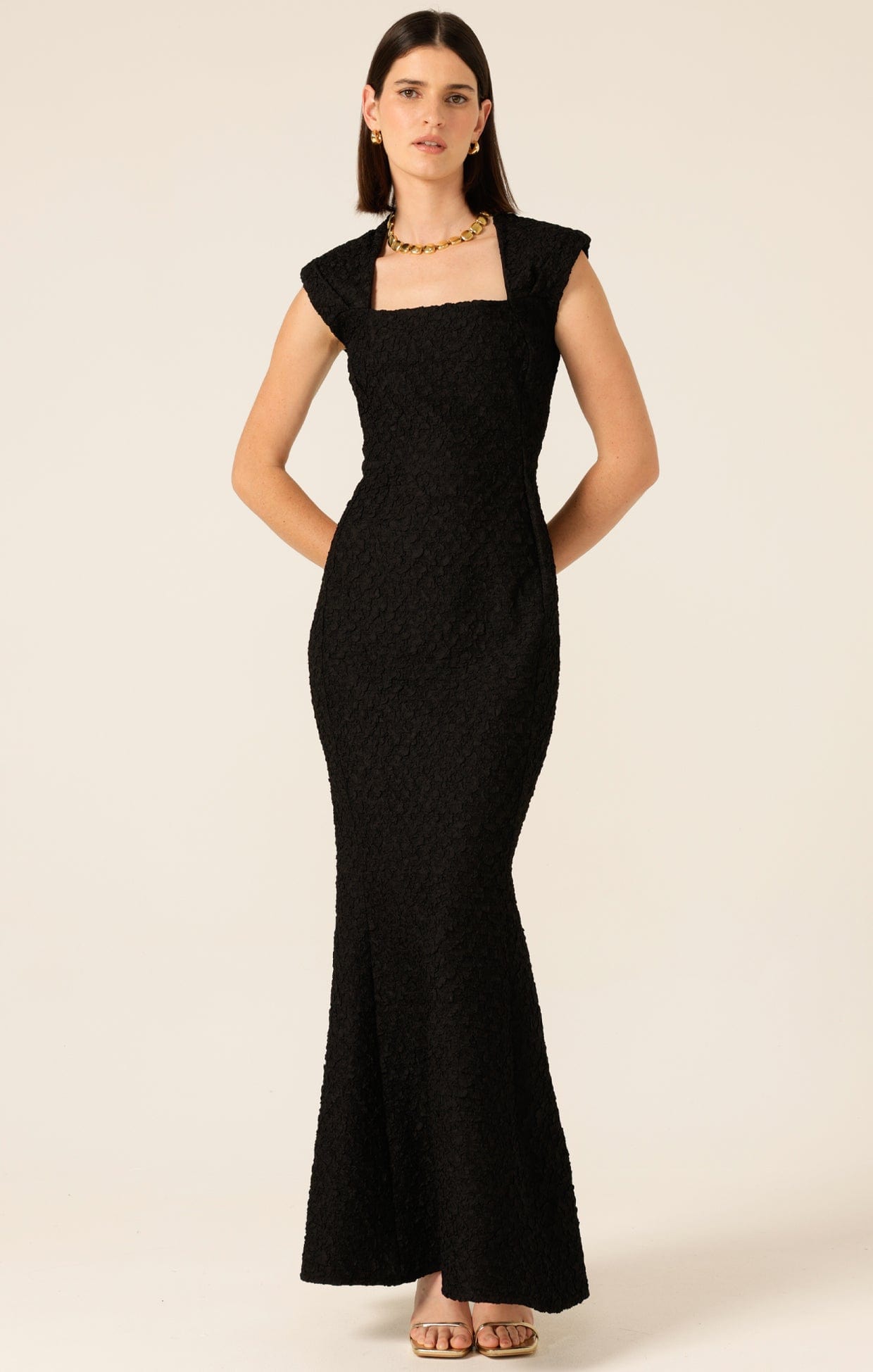 Gala Royale Long Black Formal Dress
